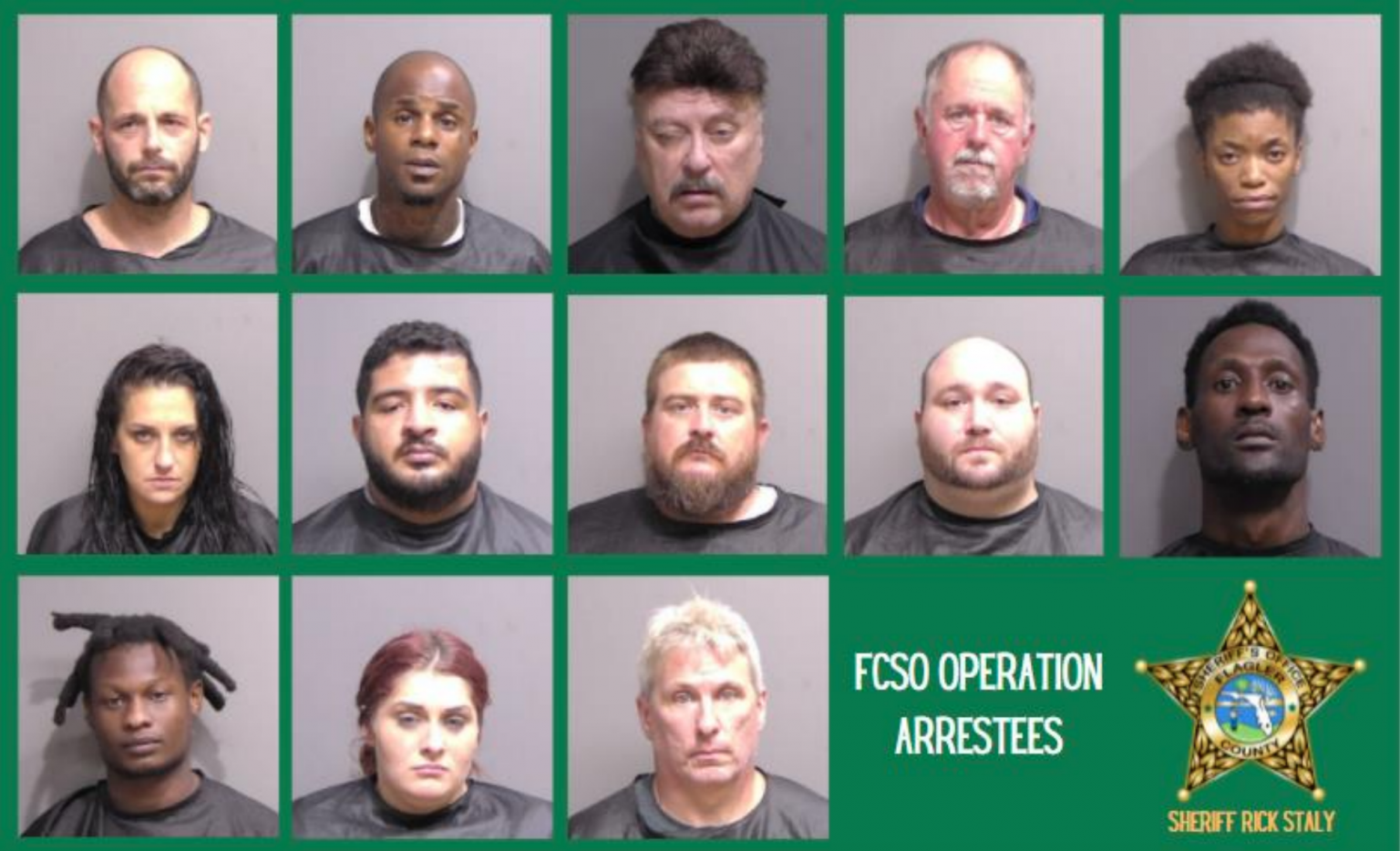 FCSO Undercover Operation Saves Trafficking Victim, Nabs 13 on Varied