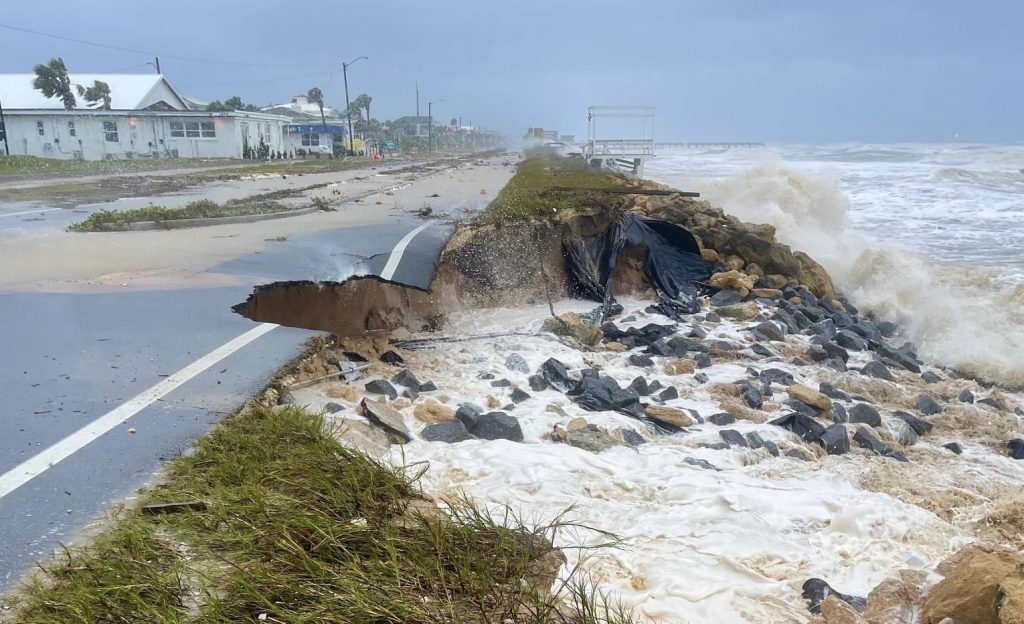 Sections of A1A Washed Out in Aftermath of Nicole - AskFlagler