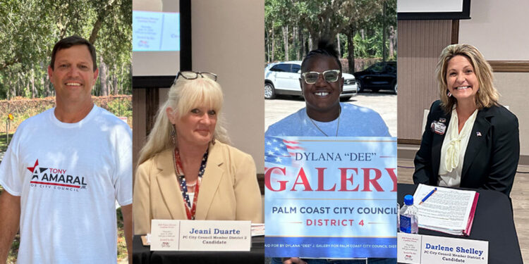 Amaral & Duarte, Galery & Shelley to Face Off in Palm Coast City Council General Election