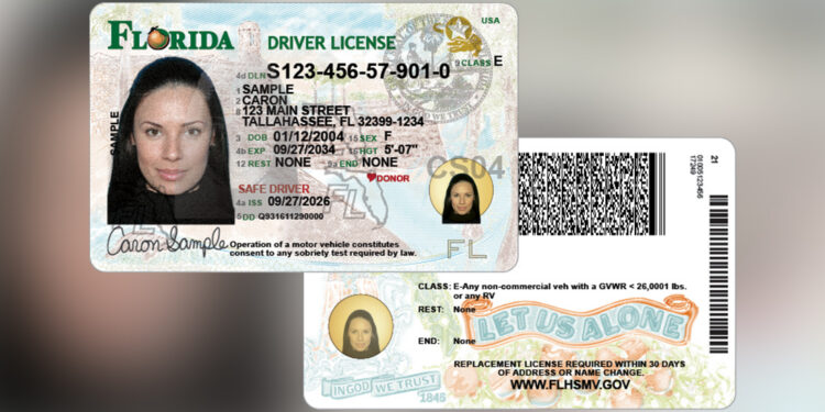 New Florida Driver’s License Features St. Augustine Fort